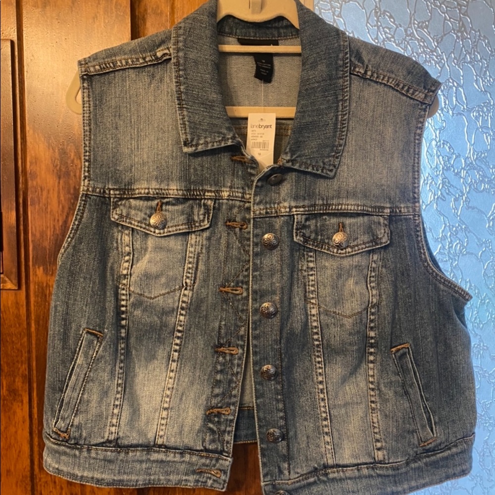 🆕 Lane Bryant denim vest